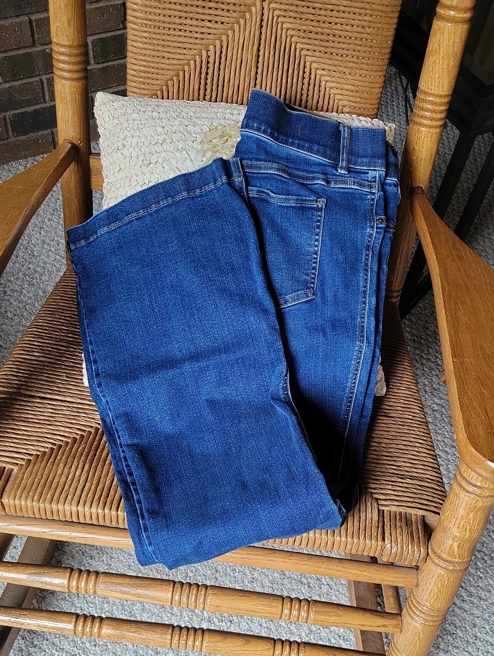 Spanx bootcut jeans/jeggings, blue, size L - Picture 2 of 10